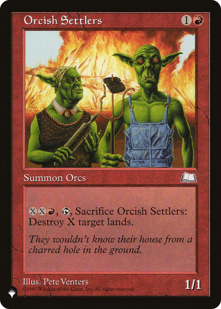 Orcish Settlers [The List]