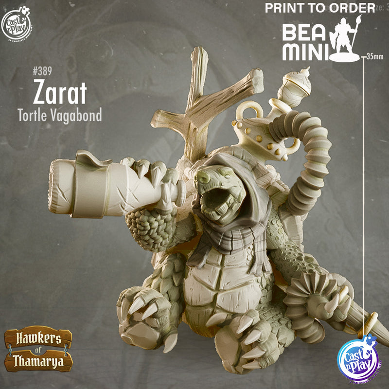 Zarat Tortle Vagabond | BeaMini Print to Order Miniatures