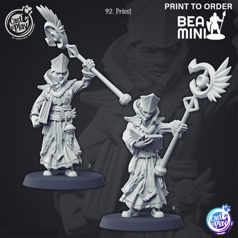 Priest | BeaMini Print to Order Miniatures