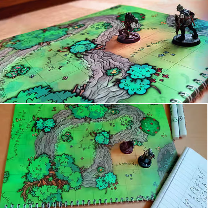 Tome Of Maps: A Forest Battlemap Book for your TTRPG Games!