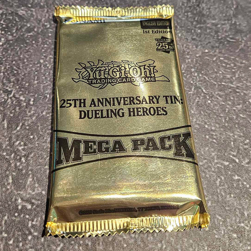 25th Anniversary Tin: Dueling Heroes - Mega Pack (1st Edition)