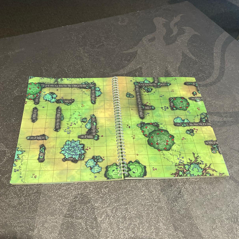 Tome Of Maps: A Forest Battlemap Book for your TTRPG Games!