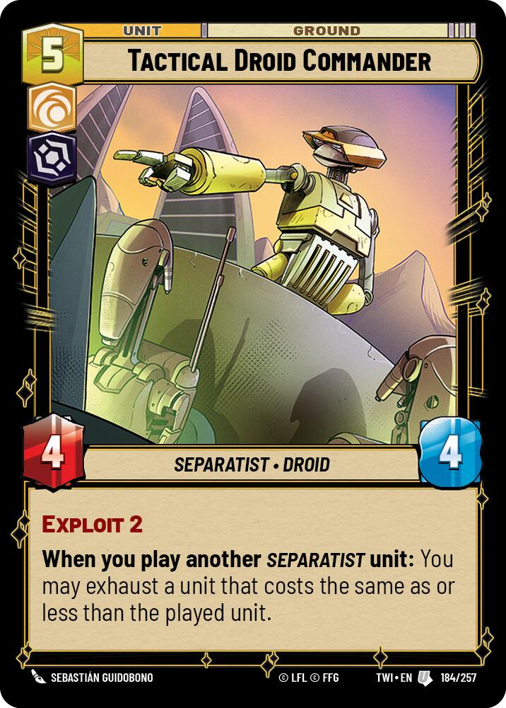 Tactical Droid Commander (184/257) [Twilight of the Republic]