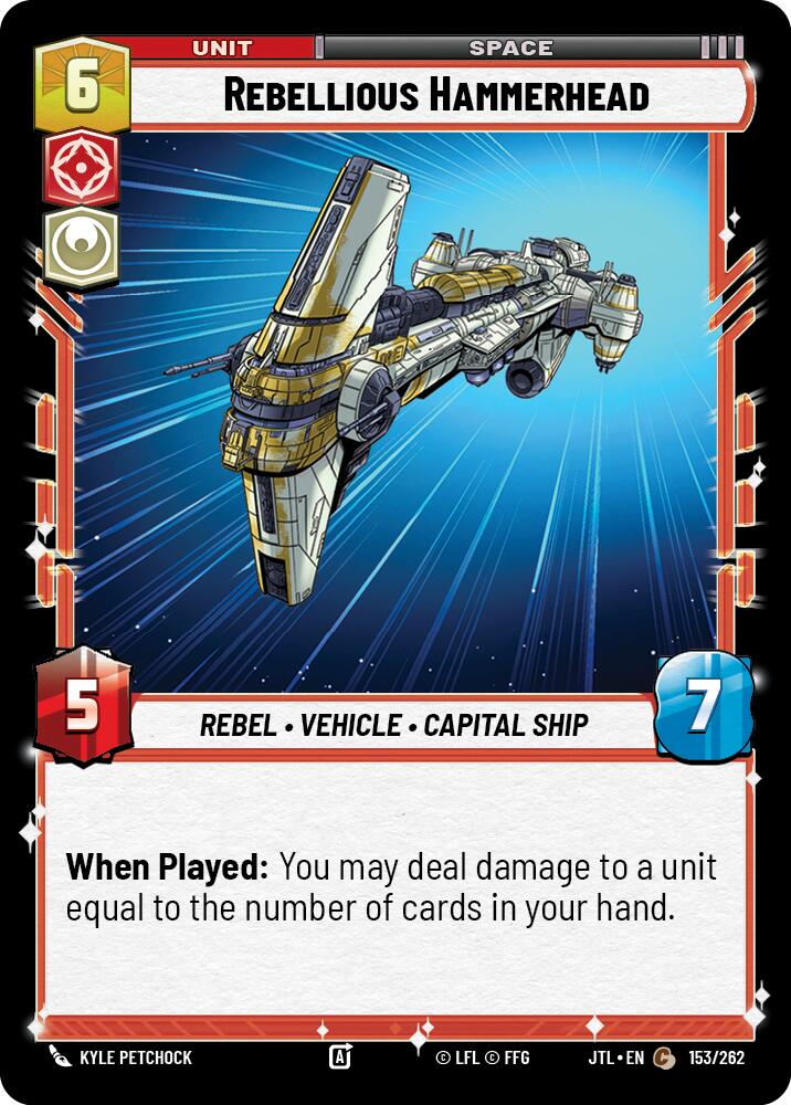 Rebellious Hammerhead (153/262) [Jump to Lightspeed]