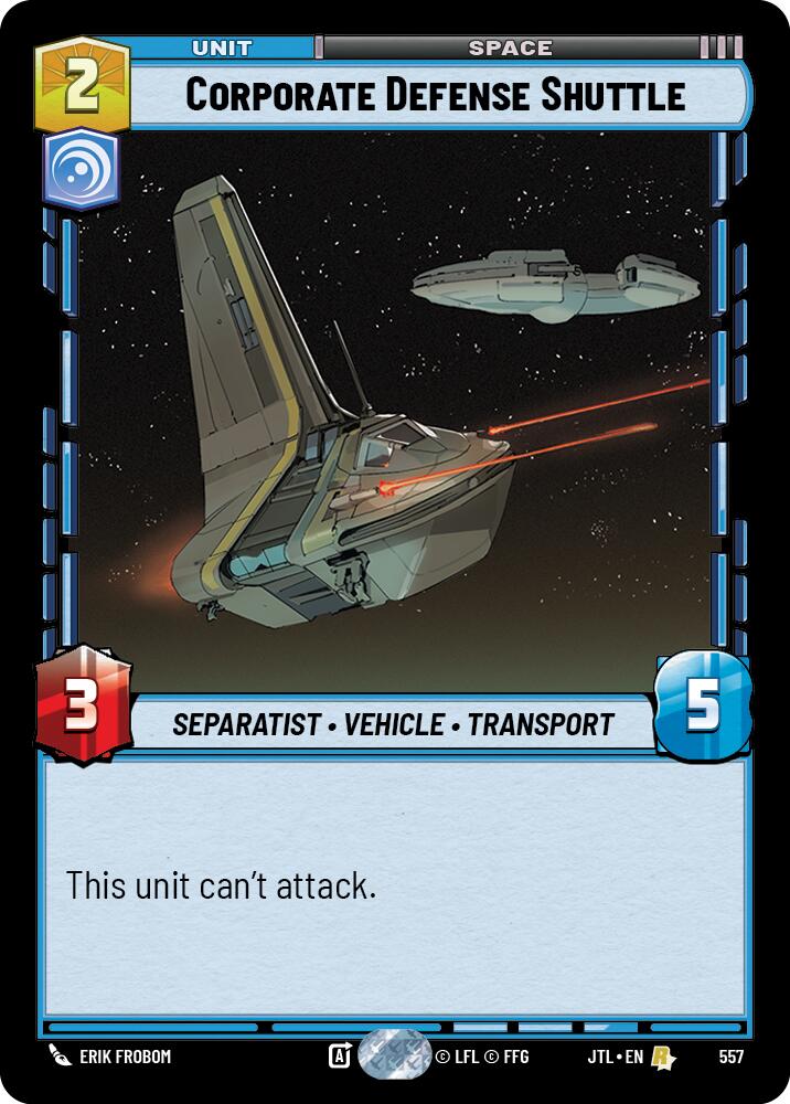 Corporate Defense Shuttle (Foil) (557) [Jump to Lightspeed]