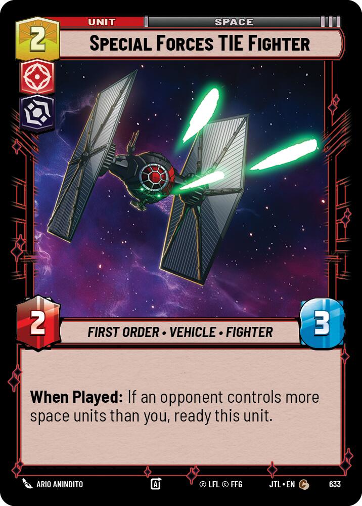 Special Forces TIE Fighter (Foil) (633) [Jump to Lightspeed]