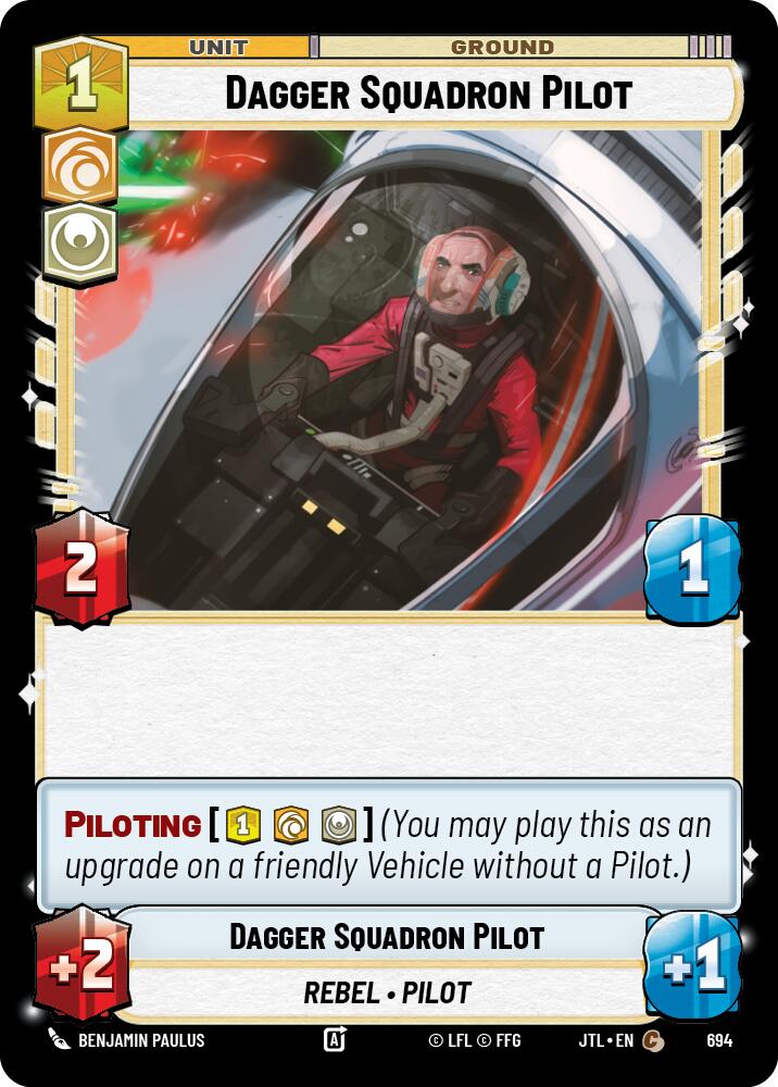 Dagger Squadron Pilot (Foil) (694) [Jump to Lightspeed]