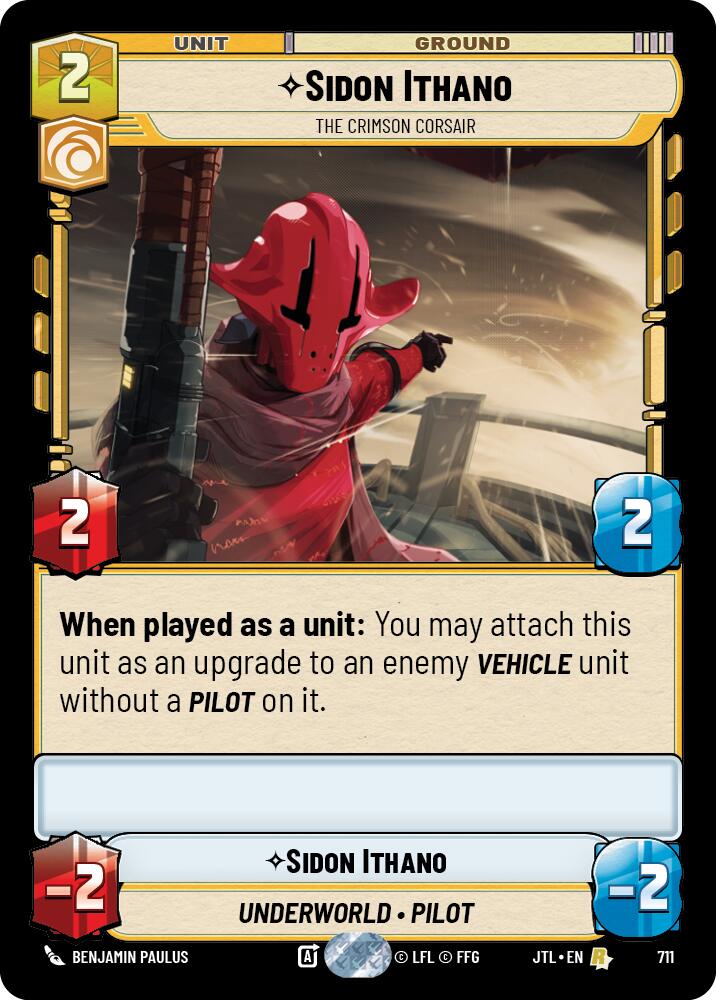 Sidon Ithano - The Crimson Corsair (Foil) (711) [Jump to Lightspeed]