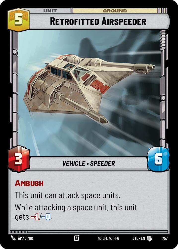 Retrofitted Airspeeder (Foil) (757) [Jump to Lightspeed]