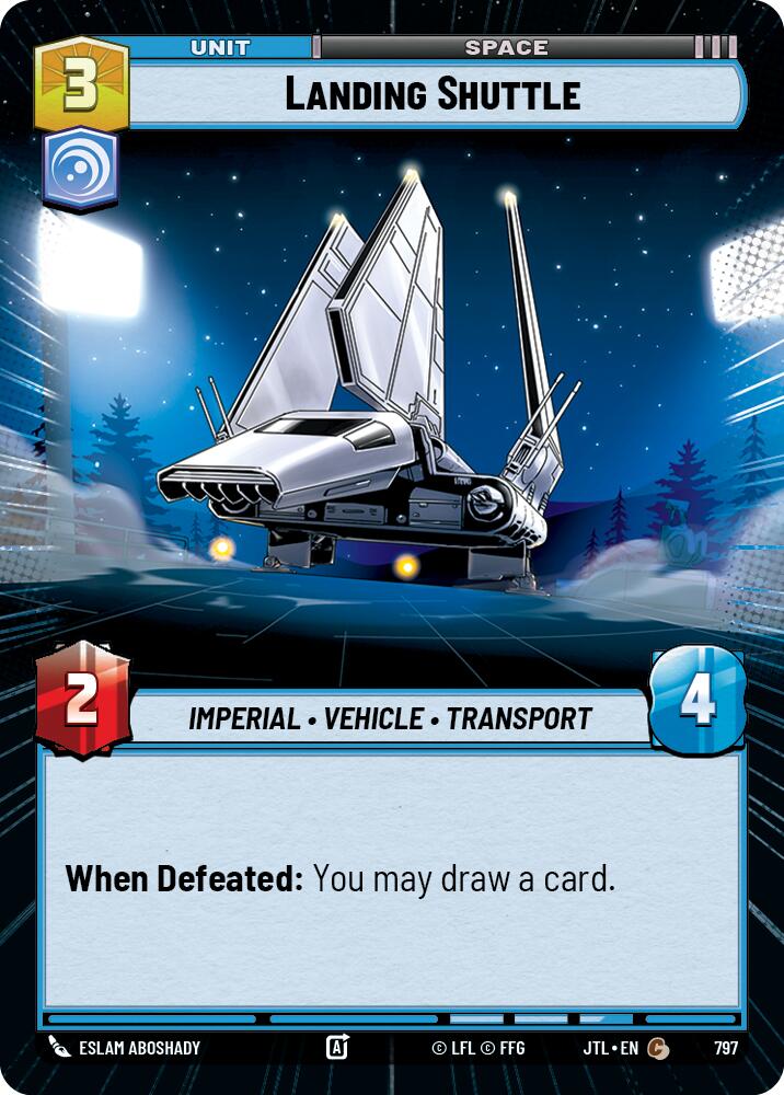 Landing Shuttle (Hyperspace Foil) (797) [Jump to Lightspeed]