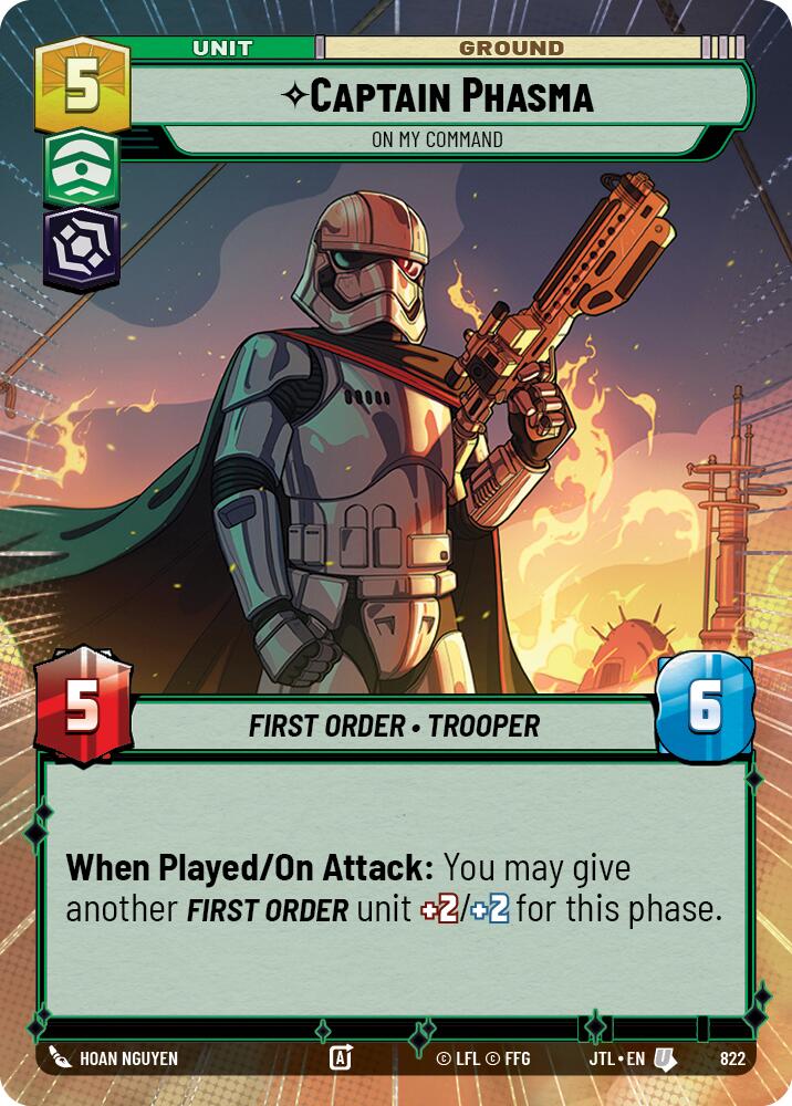 Captain Phasma - On My Command (Hyperspace Foil) (822) [Jump to Lightspeed]