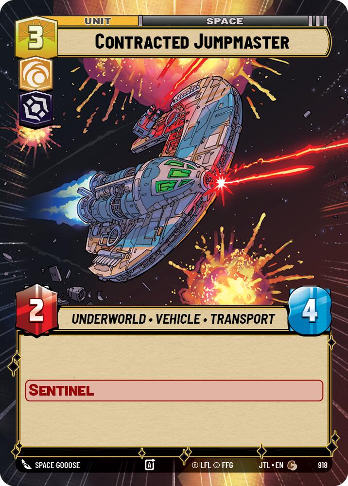 Contracted Jumpmaster (Hyperspace Foil) (918) [Jump to Lightspeed]