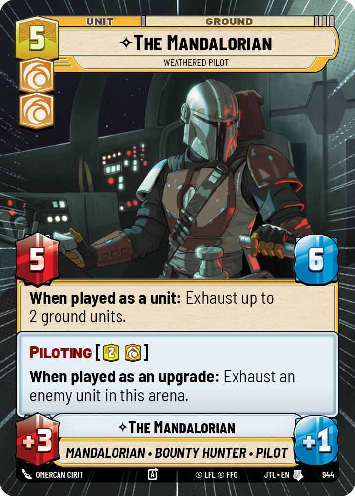 The Mandalorian - Weathered Pilot (Hyperspace Foil) (944) [Jump to Lightspeed]