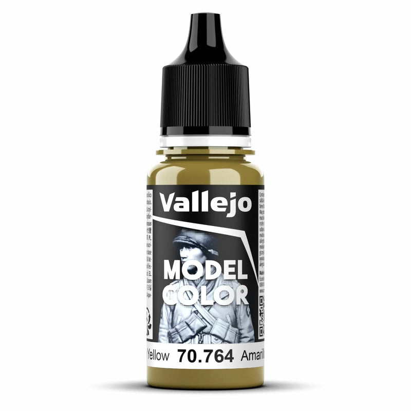 Vallejo Model Colour - Military Yellow (Single Bottle 18ml)