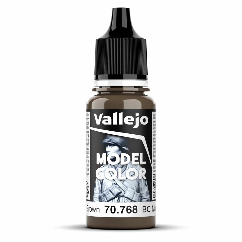 Vallejo Model Colour - BC Dark Brown Paint (Single Bottle 18ml)