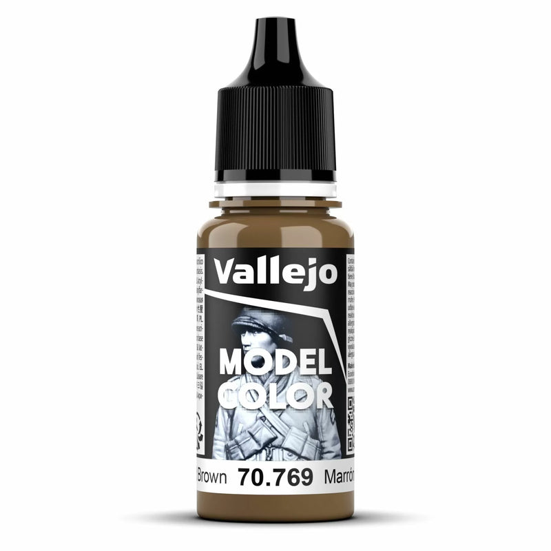 Vallejo Model Colour - Mustard Brown (Single Bottle 18ml)