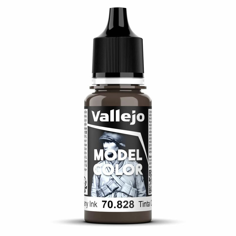 Vallejo Model Colour - Mahogany Ink (Single Bottle 18ml)