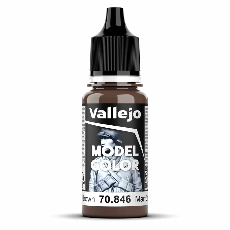 Vallejo Model Colour - Mahogany Brown (Single Bottle 18ml)