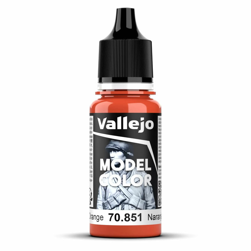 Vallejo Model Colour - Bright Orange (Single Bottle 18ml)