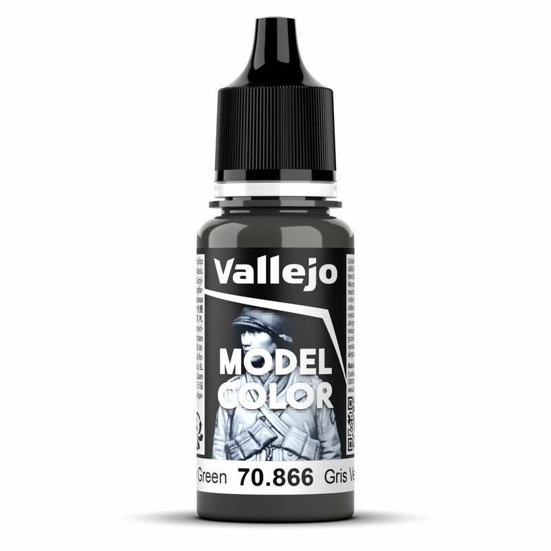 Vallejo Model Colour - Grey Green Paint (Single Bottle 18ml)