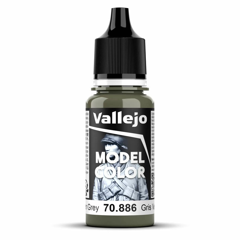 Vallejo Model Colour - Green Grey Paint (Single Bottle 18ml)