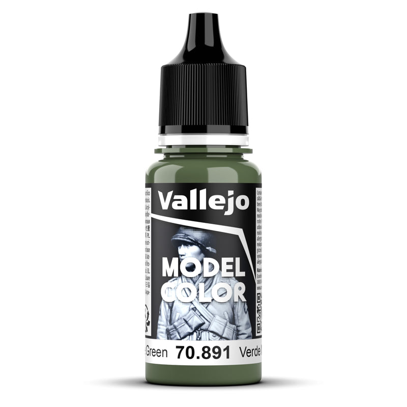 Vallejo Model Colour - Intermediate Green Paint (Single Bottle 18ml)