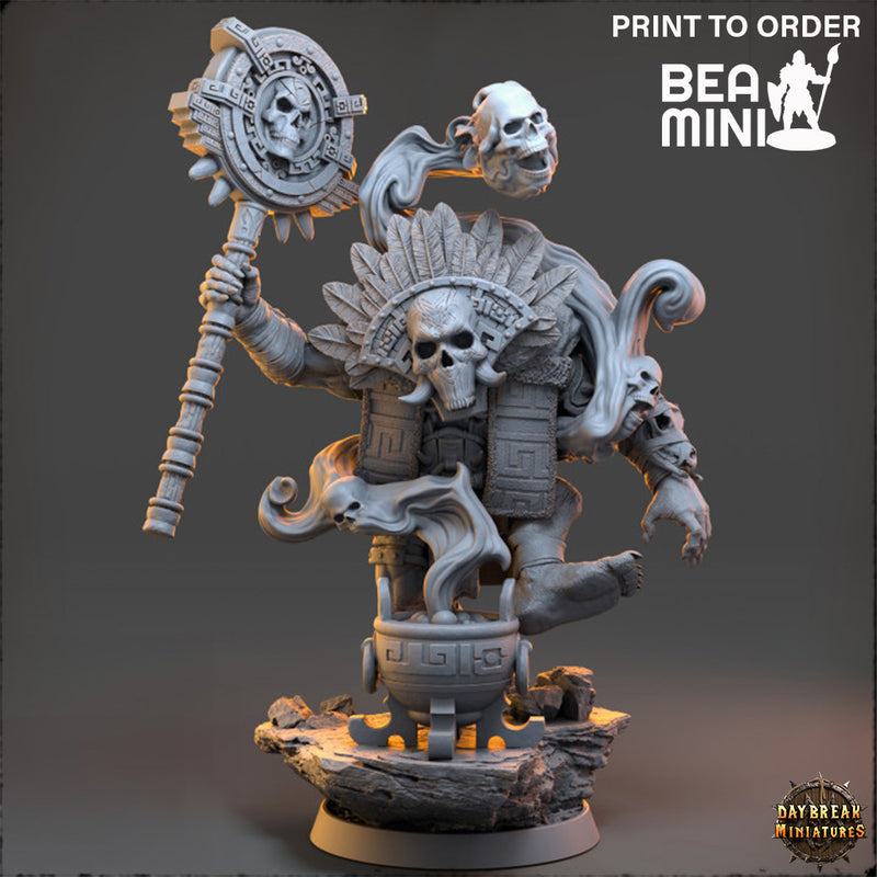 Skull Summoner Paktas Blox - The Mammoth Ogres of Skull Mountain | BeaMini Print to Order Miniatures