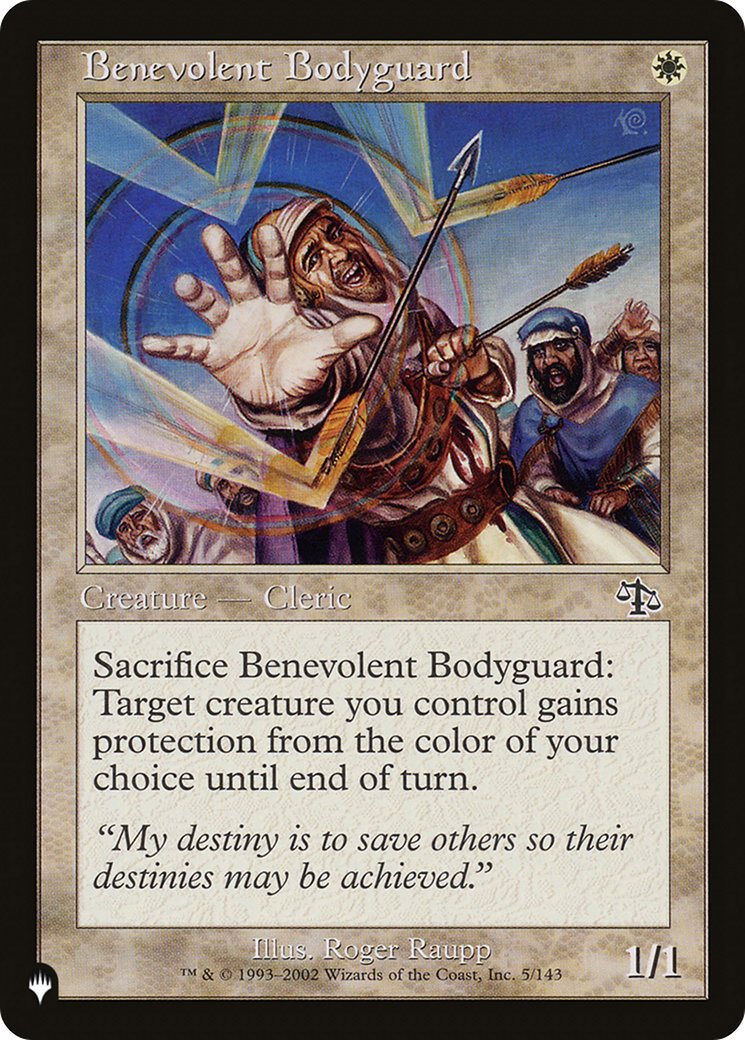 Benevolent Bodyguard [The List]