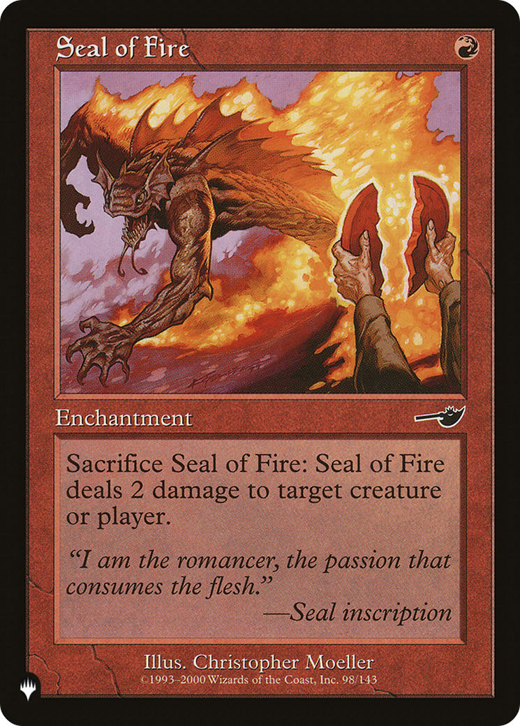 Seal of Fire [The List]