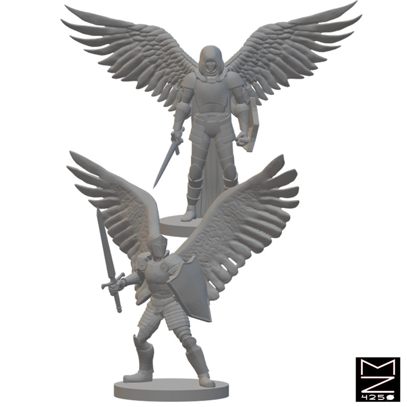 Aasimar Paladins | BeaMini Unpainted RPG Miniatures