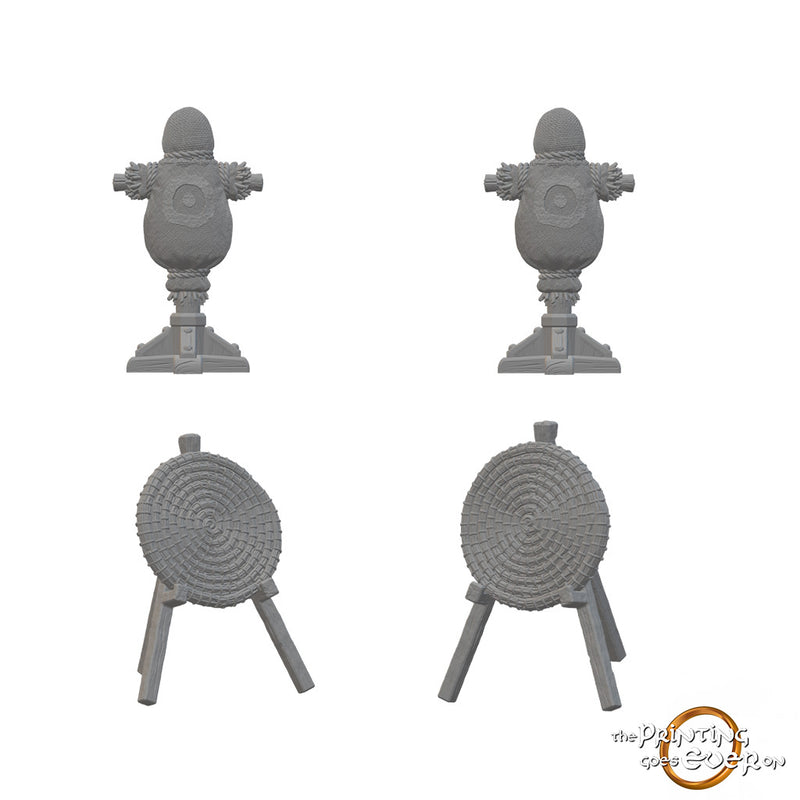 Archery Target & Training Dummy | BeaMini Unpainted RPG Miniatures