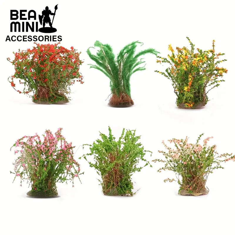 Bea Mini Basing Scenery - Artificial Bushes 6 Pack