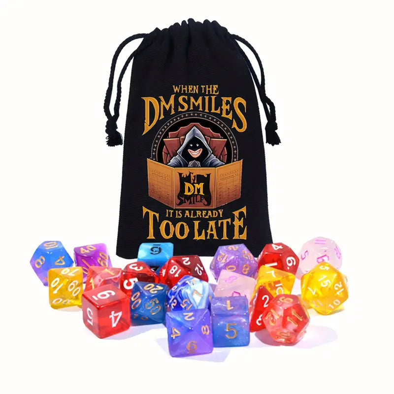 When the Dm Smiles It Is Already Too Late Dice Bag