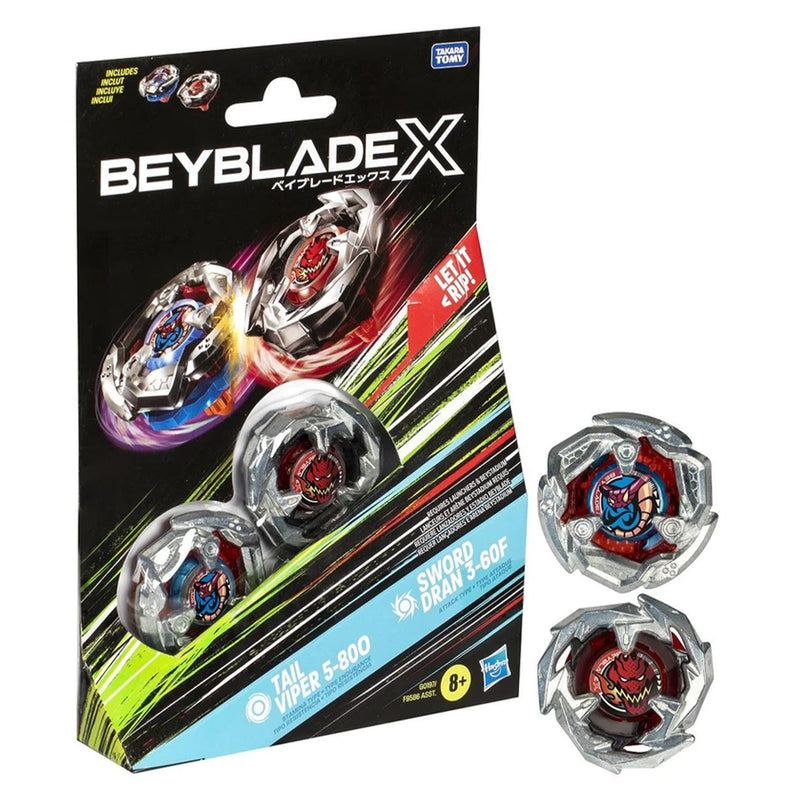 Beyblade X - Dual Pack - Tail Viper 5-80O & Sword Dran 3-60F