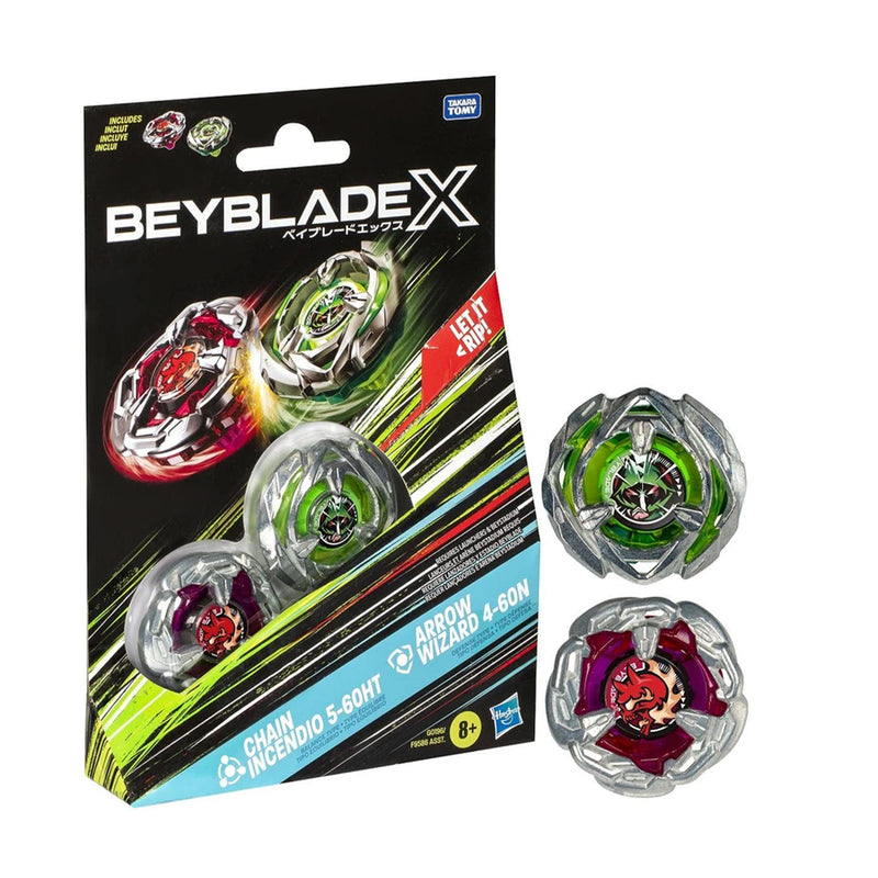 Beyblade X - Dual Pack - Chain Incendio 5-60HT & Arrow Wizard 4-60N