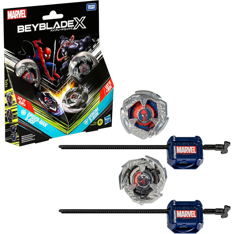 Beyblade X - Marvel Collab Multipack Spider-Man 3-60F & Venom 3-80N