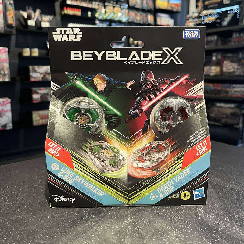 Beyblade X - Star Wars Collab Pack - Luke Skywalker 4-80b vs Darth Vader 4-60p