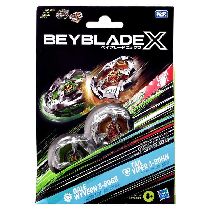 Beyblade X - Dual Pack - Gale Wyvern 5-80GB & Tail Viper 3-80HN