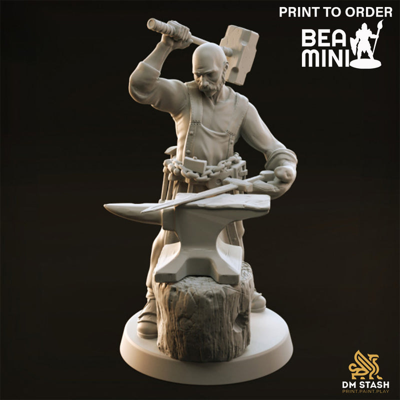 Blacksmith | BeaMini Print to Order Miniatures