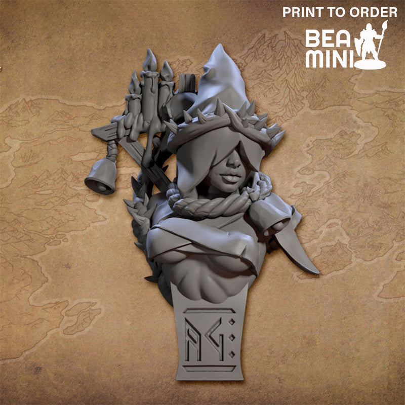 Blasphemia – Daughter of Decay Bust | BeaMini Print to Order Miniatures