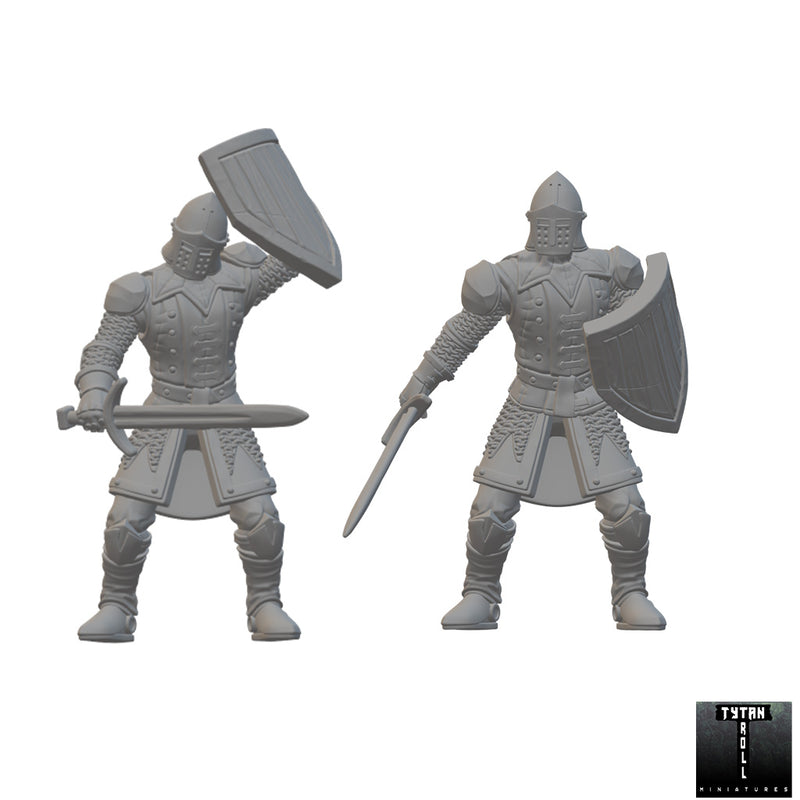 Castle Guards | BeaMini Unpainted RPG Miniatures