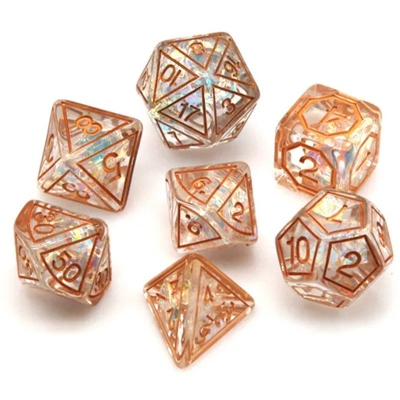 Celestial Magic - 7 Piece Polyhedral Dice Set + Dice Bag