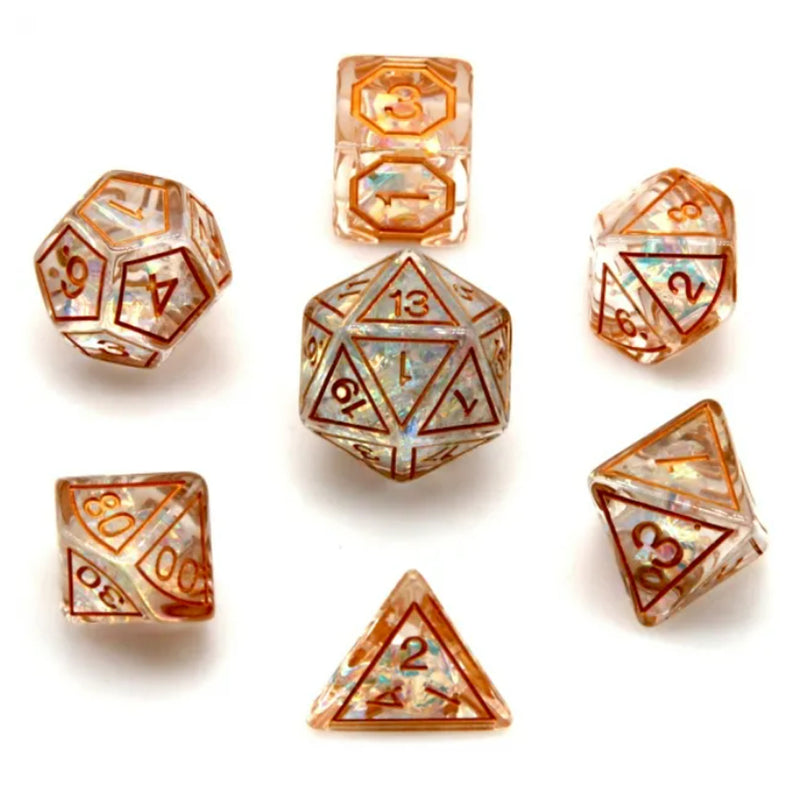 Celestial Magic - 7 Piece Polyhedral Dice Set + Dice Bag