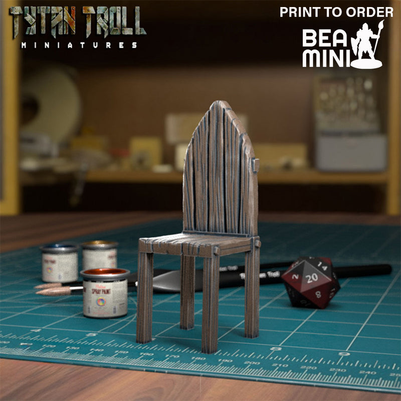 Chair and Mimic | BeaMini Print to Order Miniatures