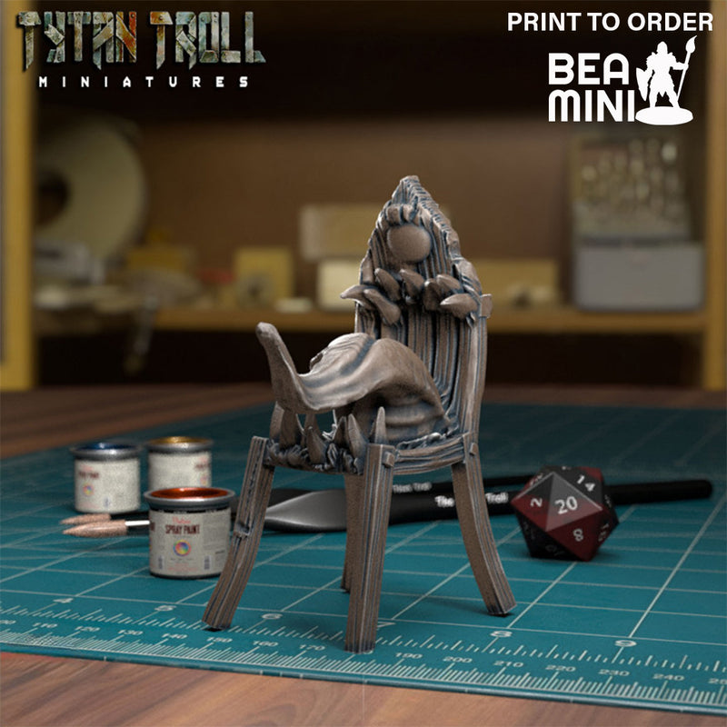 Chair and Mimic | BeaMini Print to Order Miniatures