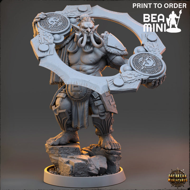 Circer Malaar - The Mammoth Ogres of Skull Mountain | BeaMini Print to Order Miniatures