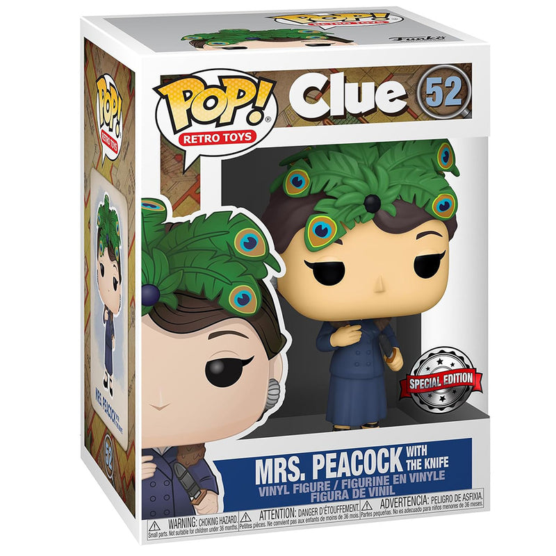 Clue - Mrs. Peacock with The Knife Pop! Vinyl (Retro Toys