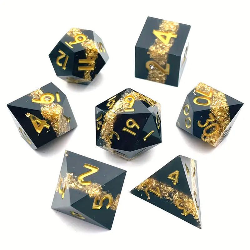 Pacific Plate - Handcrafted Sharp Edge Dice Set & Dice Case