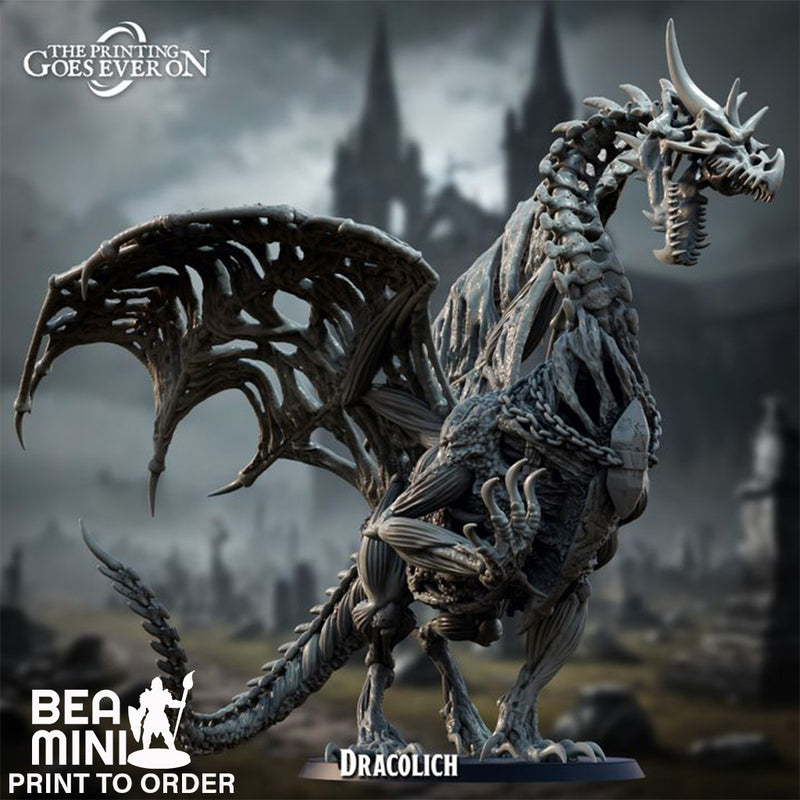 Dracolich | BeaMini Print to Order Miniatures