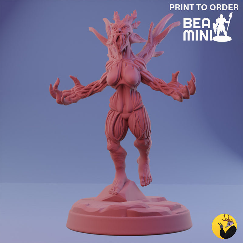 Gazaia Deadbark Dryad | BeaMini Print to Order Miniatures